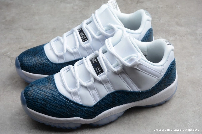 Official Maikesneakers Low CD6846-102 Blue Air 11 Jordan Navy Snakeskin 0713